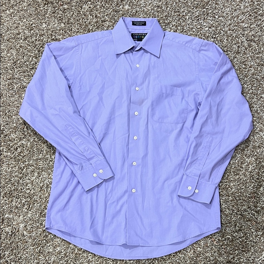 Elegant Lavender Dress Shirt for Men